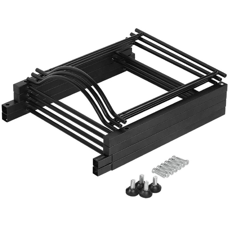 Porte-bouteilles 29,52 po x 13,39 po x 13,07 po Dhiman, Noir