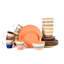 Waterside 24pc Rainbow Spinwash Dinner Set