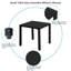 Table d'appoint de patio