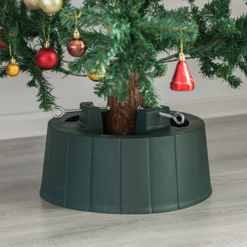 Plastic Live Tree Stand, Green