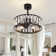 20" 5 - Blade Caged Ceiling Fan with Remote Control and Light Kit Included