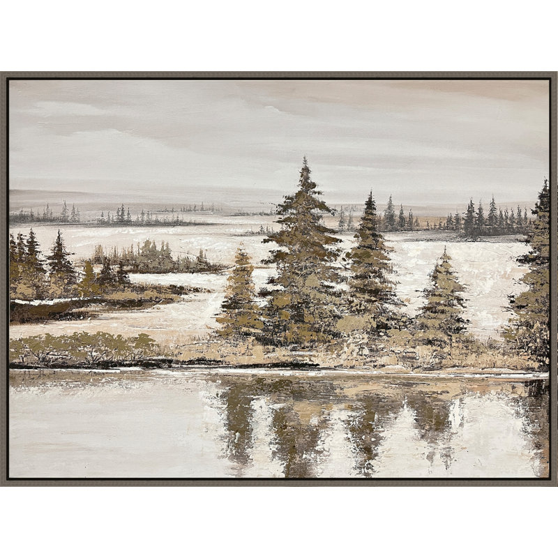 «Frosted Pines», art mural sur toile
