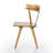 Levance 17.5'' H Oak Solid Wood Side Chair