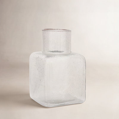 Kinetic Lines 10.83'' Glass Table Vase