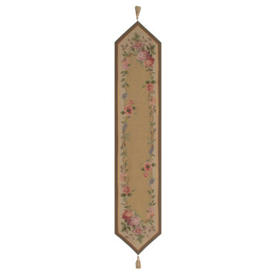 Crockett French Floral Roses Table Runner
