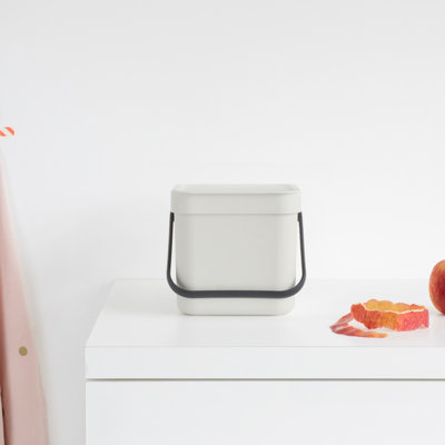 Brabantia Sort & Go Kitchen Composter, Plastic 0.8 Gallon (3 Liter)