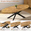 Ensemble de table de salle à manger extensible 63,1 "à 78,8", table de cuisine ovale 5 pièces avec 4 chaises rembourrées -1214483686