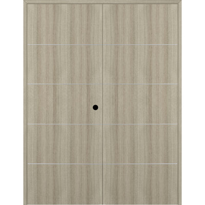 Optima 4H Paneled Manufactured Wood Standard Double Door