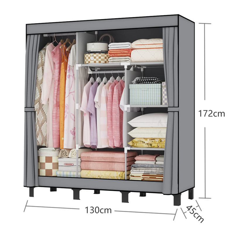 URBNLIVING Metal Wardrobe
