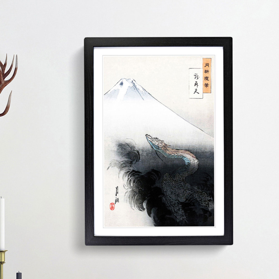 Rising Dragon by Ogata Gekko - Picture Frame Painting Print