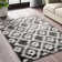 Bethlyn Ikat Ivory/Charcoal Area Rug