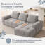 MIMO 256cm L-Shaped Modular Chaise Sofa