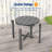  HDPE Small Round Side Table, Sturdy Outdoor Side Table, Weather-Resistant Outdoor End Tables for Patio, Porch, Deck-807496808