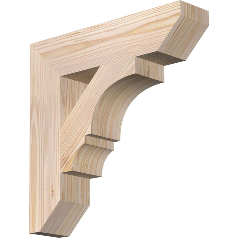Support lisse à lattes Balboa l 3 3 po x P 16 po x H 16 po, Sapin de Douglas, Lisse, H 16 po x l 3,5 po x P 16 po