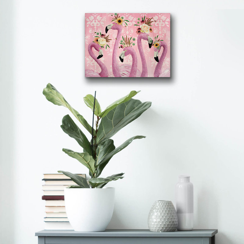  Art mural en verre acrylique «The Mesdames» par Heather Gauthier, 16 po x 12 po