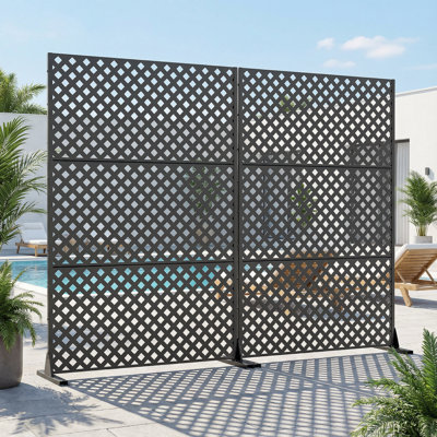 Metal Privacy Screen Fence Panel with Stylish Pattern