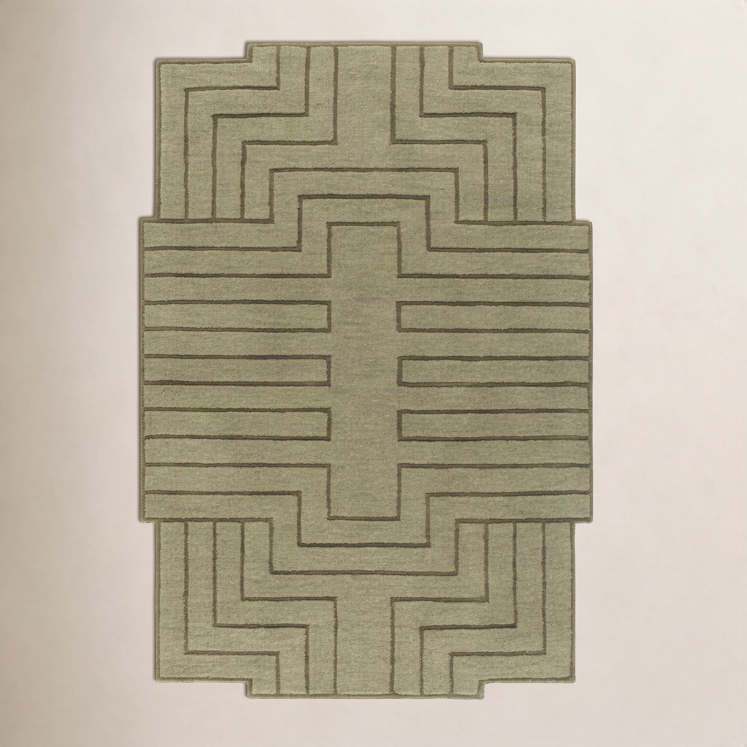 Loretto Hand-Loomed Geometric Area Rug, Novelty 8' x 10'