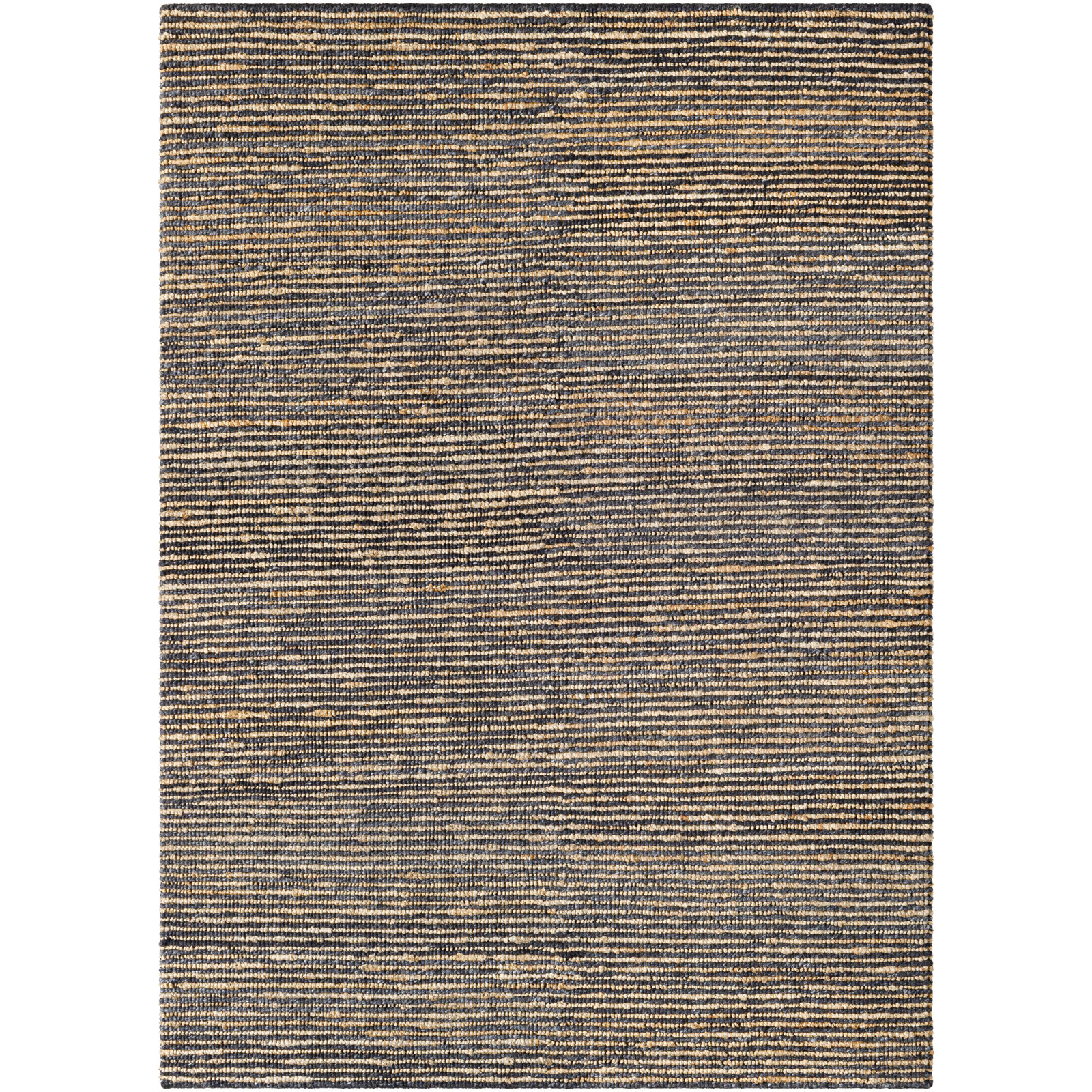Hayes Handmade Gray Rug, Rectangle 2' x 3'