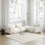Canapé modulaire rembourré en tissu et chenille 3 places Cath-1242461327-1220251373