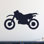 Décalcomanie murale silhouette de vélo à saleté