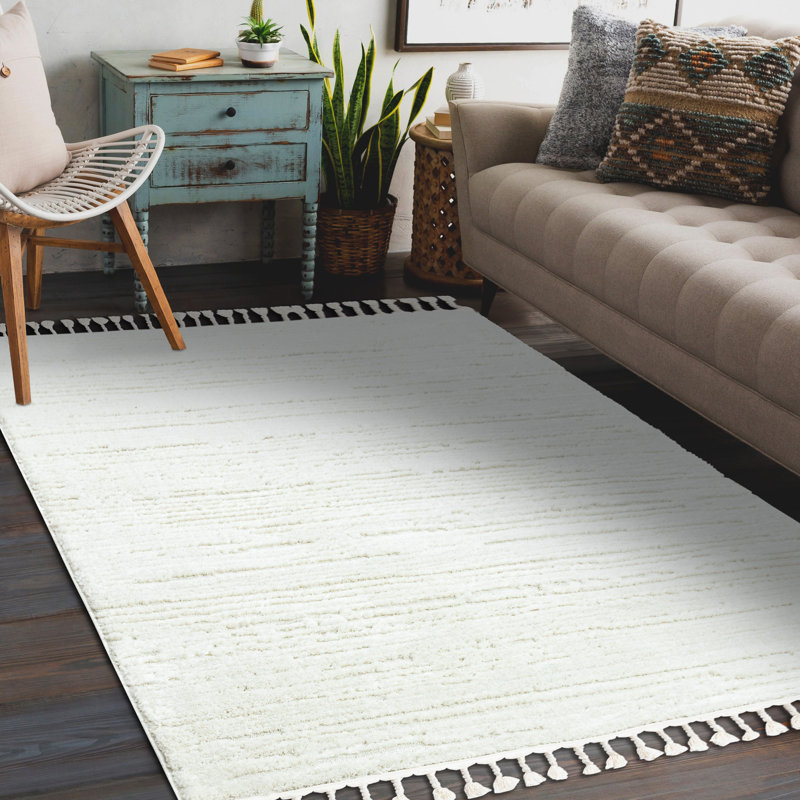Marvine Area Rug, White, Rectangle 200 x 290cm