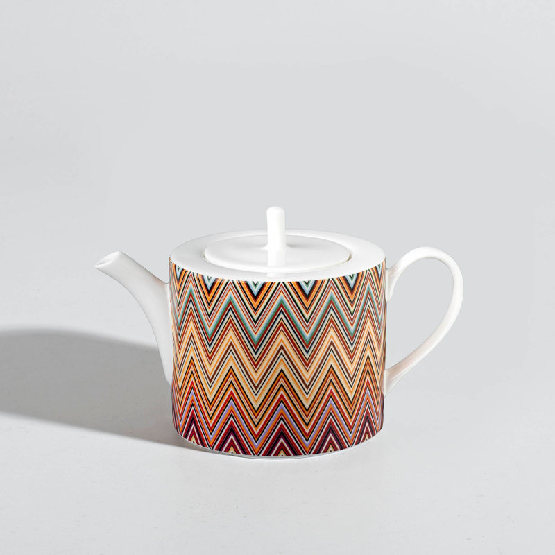 Missoni Tea Pot-Coffee Pot Zig Zag Jarris 148/156 Diam 4.72" , H 5.12"