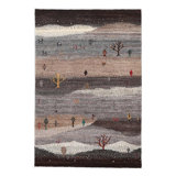 Fine Hand knotted Persian Gabbeh 2'9"X 4'3"