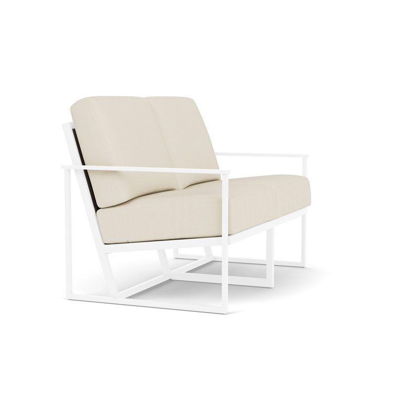 Summit Outdoor 2 - Seat Loveseat, Linen, Sailcloth Sailor, White