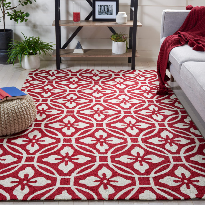 Waddington Hand Hooked Performance Floral Rug, Rectangle 5' x 8'