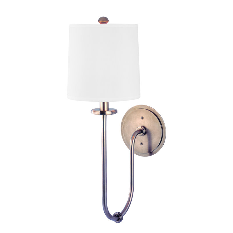 Jericho 1-Light Wall Sconce, Historic Nickel