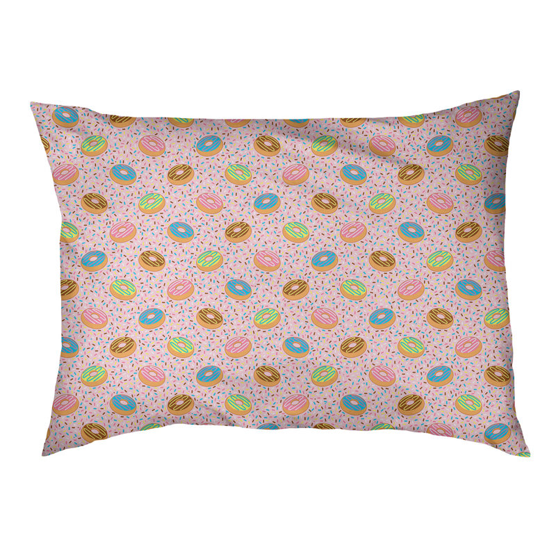 Coussin pour chien à l’extérieur Campion, Grand (l 42,5 po x P 32,5 po x H 14 po), Rose / mauve clair