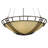 48"W Flowing Cross Inverted Pendant