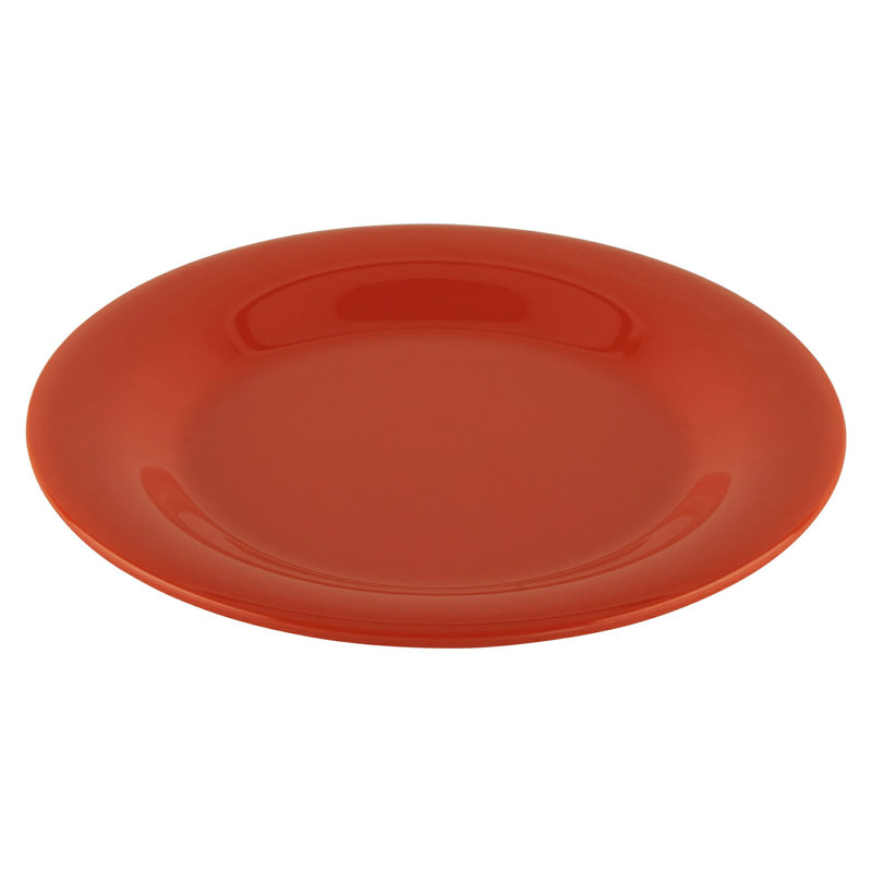  Assiette à salade ou à dessert en mélamine 7,5 po, 4 pièces, Orange
