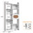 70.63"H x 35.4"W Bookcase With 2 Rattan Flip-Top Cabinets, 8-Cube Storage Shelves For Display And Organizing, Bookshelf For Living Room-747621629-747621626