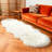 Plush Faux Sheepskin White Rug-2142550359