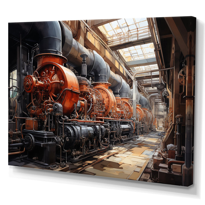 «Power Plants Powerful Energies III» sur toile, Toile tendue, H 30 po x l 40 po x P 1,5 po