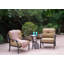 Chaise de patio avec coussins Frazee