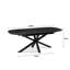 Verona Extendable Oval Metal Base Dining Table-1387441190