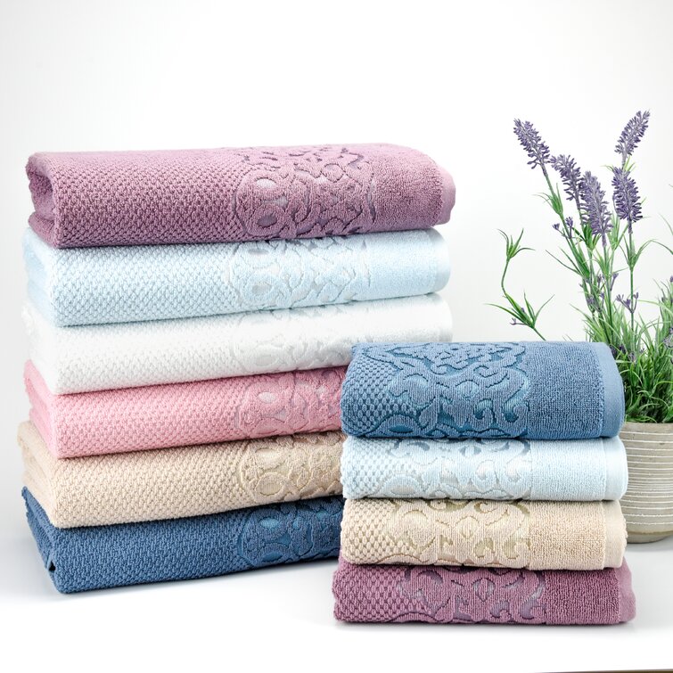 Parkerson Turkish Cotton Towel - Washcloth (Set of 4) House of Hampton Color: Rose