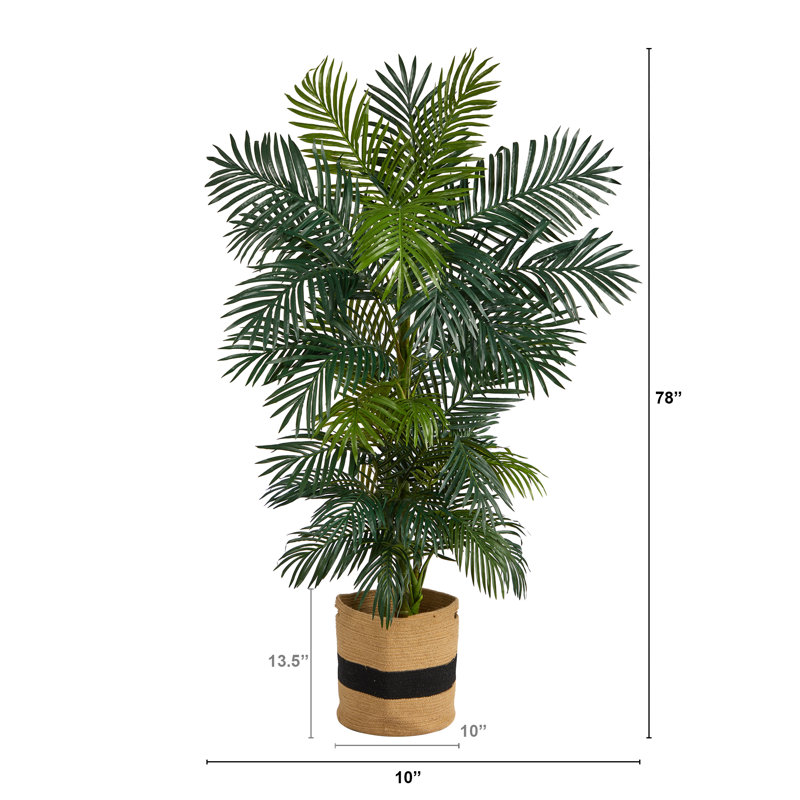 Palmier artificiel 78 po en pot
