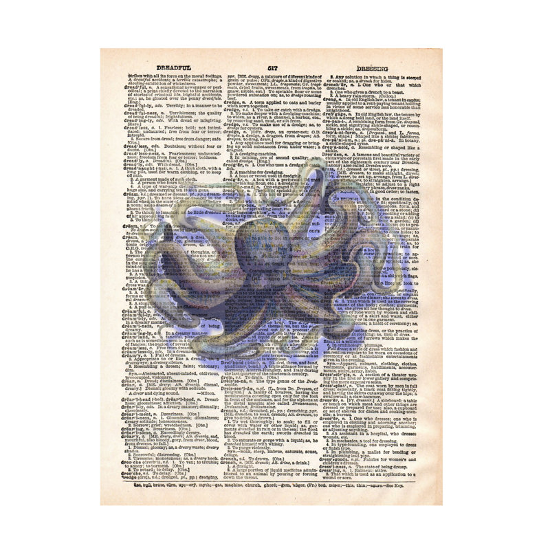 Art sur toile Marcus Jules Octopus, H 14 po x l 19 po