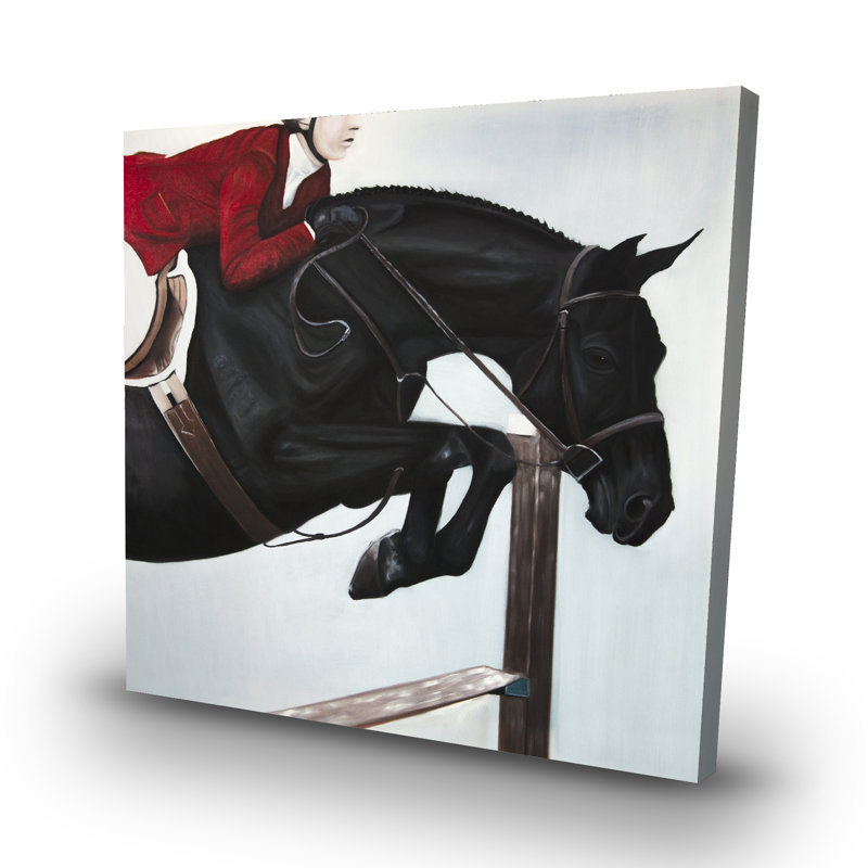 Riding competition - 32"x32" art on canvas
