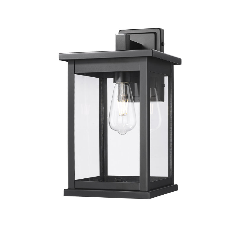 Raji 1 Light Outdoor Wall Sconce, 15.38" H x 8.5" W x 9.63" D
