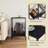 2-Tier End Table, Record Player Stand For 100 Albums, Black-630129327