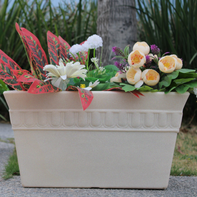 Jardinière d'extérieur 20 po x 17 po, Gris
