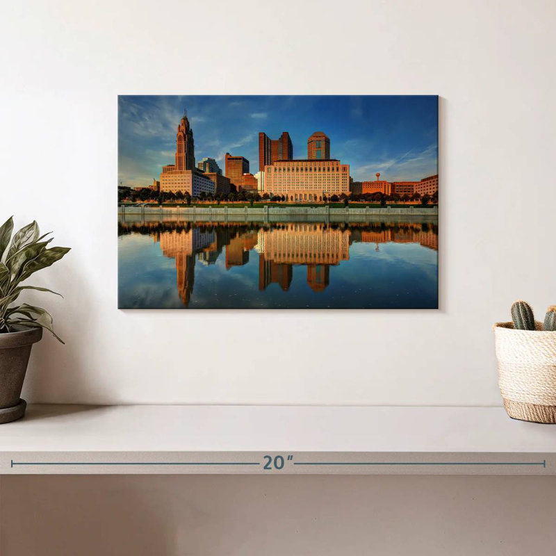 Columbus City Ohio, 8" H x 12" W