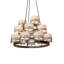Lustre géométrique unique à 18 lumières