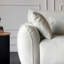 Canapé modulaire en polyester blanc avec coussins
