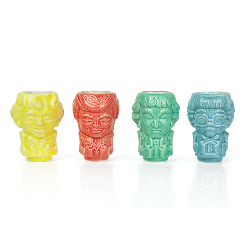 Ensemble de 4 verres à whisky Geeki Tikis The Golden Girls