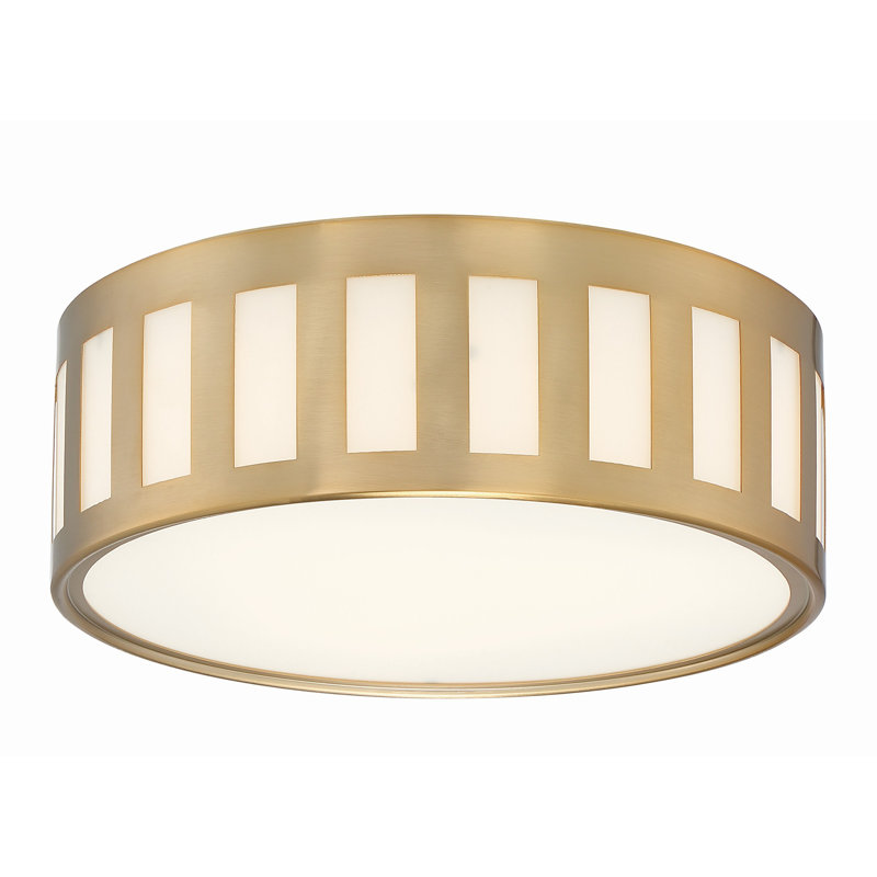 Ruano Flush Mount, Vibrant Gold